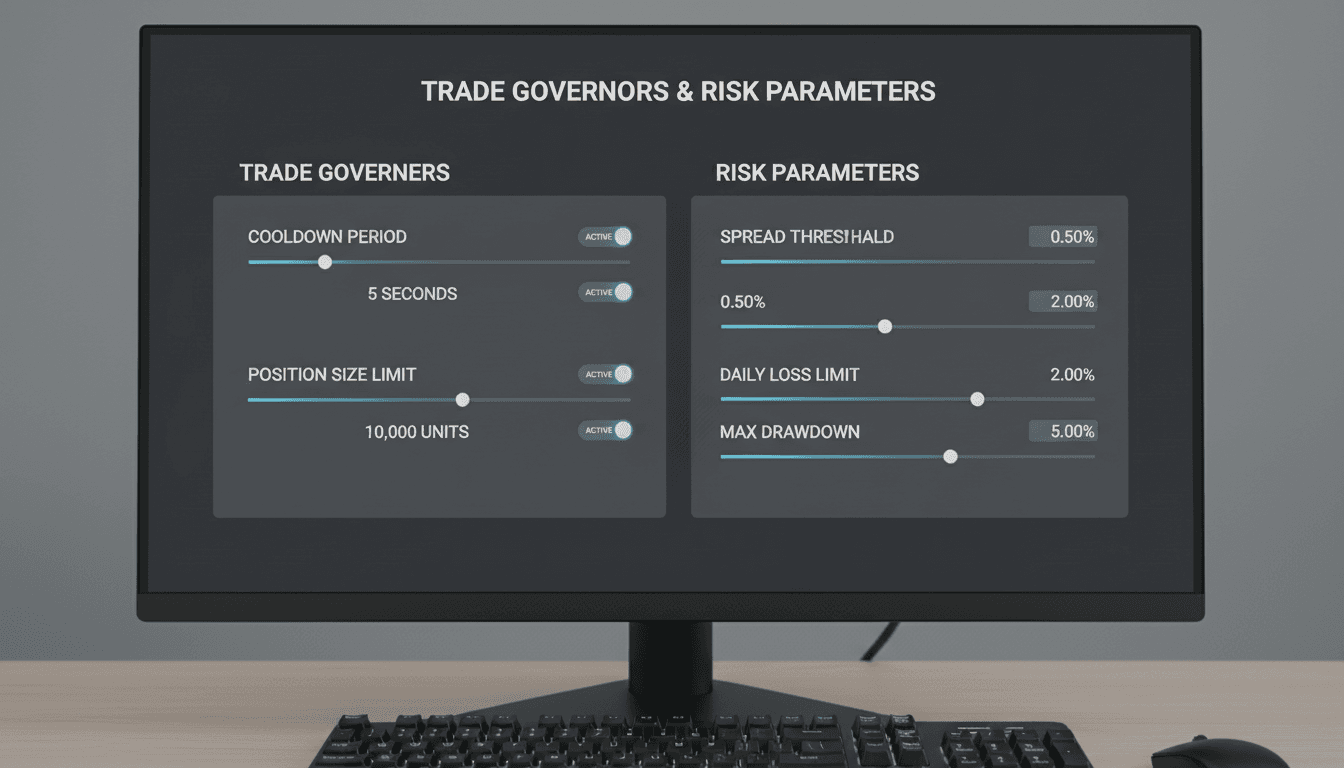 Real-Time Trade Governors - Risk control settings and trade limits configuration